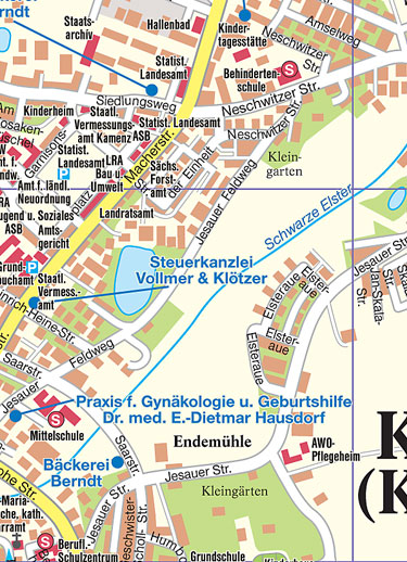 Karte Kamenz